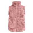 thumbnail image 4 of Wensltd Gilet Sans Manches Chaud pour Femmes Léger Couleur Unie Col Rabattu Gilet en Peluche, 4 of 9