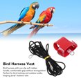 thumbnail image 4 of Bird Flight Harness Vest Artificial Leather  Flight Suit With Leash Training Design Anti Bite Suitable For Parakeets Same Size Birds, 4 of 8