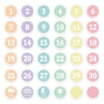 thumbnail image 3 of TIELUTT 36PCS Number Markers – 4" Line Up for Classroom Floor Self Floor Stickers for Baby Boy Sign Scented Stickers for Teachers Photo for Photography Nature Stickers Winter Puffy Stickers, 3 of 5