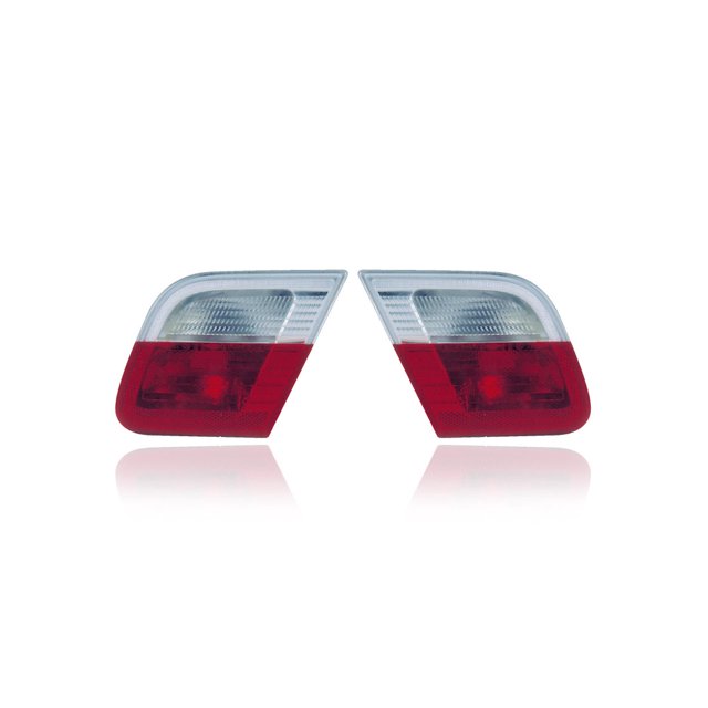 Tail Light - Compatible/Replacement for '99-03 BMW 3-Series Coupe/Convertible - Inner On Trunk Lid - Pair, Left Driver + Right Passenger Set - 63218364728, 63218364727