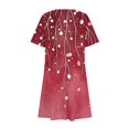 thumbnail image 4 of Ovzne Robes d'Été pour Femmes Robe de Plage Femmes Décontractée Imprimée à Manches Courtes Col Rond Robe pour Dames Robe de Vacances à Manches Courtes Imprimée Liquidation, 4 of 7