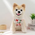 thumbnail image 2 of Liquidation Maintenant! Chien Princ Dr Imprimé Été avec Nœud Bouton Swt Chiot Mignon Skir H9 R6D0, 2 of 9