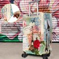 thumbnail image 5 of Travel Luggage Cover Suitcase Protector Fits 18-32 Inch Luggage Wheel Covers Patterned Travel Related Items Flower Luggage Protector Elastic Luggage Anti-scratch Suitcase Cover L, 5 of 5