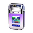 thumbnail image 2 of Big Savings! Creative Gradient Color Lighter, Outdoor Windproof Lighter with Double Arcs, Cool Transparent Lighter for BBQ, Camping, and Fire Starting, 2 of 6