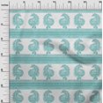 thumbnail image 3 of oneOone Rayon Teal Green Fabric Block Sewing Craft Projects Fabric Prints By Yard 56 Inch Wide-7G, 3 of 5
