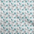 thumbnail image 1 of oneOone Polyester Spandex White Fabric Floral Craft Projects Decor Fabric Printed By The Yard 56 Inch Wide, 1 of 4