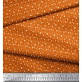 thumbnail image 3 of Soimoi Orange polyester Crepe Fabric Line & Circle Geometric Fabric Prints By Yard 42 Inch Wide, 3 of 3