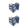 thumbnail image 2 of VONKY 4pieces Compression Packing Cubes Set Time-Saving Solution For Organized Travel OxfordCloth Travel Organiser Bags dark blue 2Set, 2 of 6