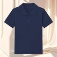 thumbnail image 2 of Annhoo Polos d'Été pour Filles à Manches Courtes, Col Rabattu, Boutons, Coton, Tennis, Uni, Décontracté, Tunique Basique, 2 à 15 Ans, 2 of 3