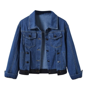 CEHVOM Women Spring And Warm Long Sleeve Denim Jacket Outerwear Clearance