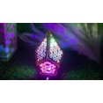 thumbnail image 4 of Wooden Bohemian Floor Lamp, USB Charging Hollow Geometric Colorful Lamp Retro, 4 of 4