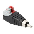 thumbnail image 1 of Speaker Wire A/V Cable to Audio Male female RCA Connector Adapter Press Plug, 1 of 12