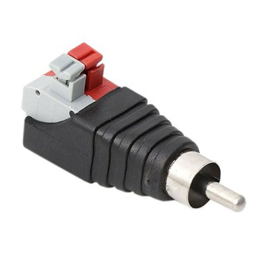 Bgsha Speaker Wire A/V Cable to Audio Male female RCA Connector Adapter Press Plug