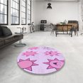 thumbnail image 4 of Ahgly Tapis Rectangulaire Lavable en Machine Orchidée Violet, 6 Pieds x 9 Pieds, 4 of 7