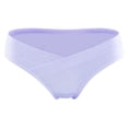 thumbnail image 1 of XZNGL Ladies Comfortable Prenatal Solid Color Large Size Abdominal Panties Low Waiste Underpants, 1 of 5