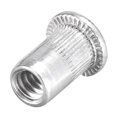 thumbnail image 5 of Unique Bargains #6-32 Rivet Nuts Aluminium Alloy Knurled Flat Head Threaded Insert Nut Silver 100 pcs, 5 of 5