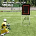 thumbnail image 3 of VEVOR Folding Lacrosse Rebounder for Backyard, 3x4 Ft Volleyball Bounce Back Net, Pitchback Throwback Baseball Softball Return Training Screen, Adjustable Angle Shooting Practice Training Wall, Black, 3 of 9