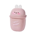 thumbnail image 4 of Yhmxh Kitchen Organizers and Storage Mini Trash Can With Lid Cute Tabletop Flip Small Trash Can 0.35 Gallon Tabletop Trash Can Suitable For Bathroom Kitchen Office Dressing Table Trash Trash Can, 4 of 4