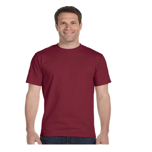 Hanes T-Shirt à Col Ras du Cou Sans Étiquette à Plat Beefy, Style 5180