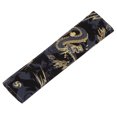 thumbnail image 4 of Pencil Case Light Weight Portable Single Bronzing Cotton Cloth Pen Protection Cover for Pens PencilsBlack Dragon, 4 of 14