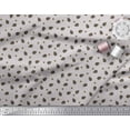 thumbnail image 3 of Soimoi Gray polyester Georgette Fabric Oaknut & Fruits Print Fabric by The Yard 42 Inch Wide, 3 of 5