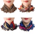 thumbnail image 2 of Neck Scarf Lightweight Soft Versatile Loop Scarf Head Wrap Scarf for Women Lady, 2 of 10