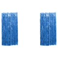 thumbnail image 3 of Wweixi Customized Fringe Curtain For Exquisite Anniversary Party Decorations Luster Dark Blue 2Set, 3 of 5