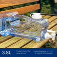 thumbnail image 1 of Bouteille Réutilisable 3-7,5 L Distributeur de Boissons et d'Eau en Plastique Réservoir d'Eau de Réfrigérateur, 1 of 10
