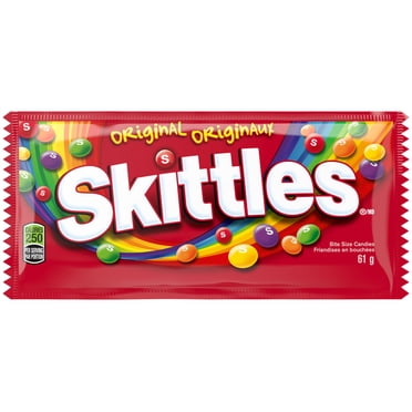 SKITTLES, Original Chewy Candy, Full Size Bag, 61 g