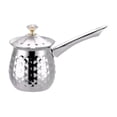 thumbnail image 1 of tredstone Casserole Turque en Acier Inoxydable Tasses et Mugs Chauds Tasse Oreille Turque Tasses à Café Turc Ensemble de 6 Ensemble de Café Argent 600 ml, 1 of 6