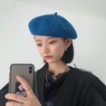 thumbnail image 3 of LinYooLi Breda Hat Female British Retro Autumn And Winter Day Is Wool Painter Hat Ladies Beilei Hat Versatile Korean Version, 3 of 9