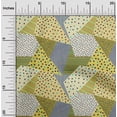 thumbnail image 1 of oneOone Cotton Cambric Medium Yellow Fabric Triangle Geometric Sewing Craft Projects Fabric Prints By Yard 42 Inch Wide, 1 of 4