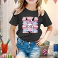 thumbnail image 2 of XDZJLR T-Shirts Filles Enfants Pâques Graphique Coupe Ample Décontractée Manches Courtes Col Rond pour Garçons Vêtements 12-13 Ans, 2 of 4
