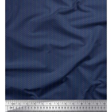 Soimoi Satin Silk Fabric Arrow Head Shirting Decor Fabric Printed Yard 42 Inch Wide