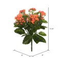 thumbnail image 3 of Vickerman 17.25" Orange Polyester Kalanchoe Bush With 70 Leaves And 150 Flowers And Buds, 3 of 3
