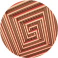 thumbnail image 1 of Ahgly Company Tapis d'Intérieur Lavable à la Machine, Carré, Transitionnel, Brun Sable Brun, Tapis de Zone, 3 Pieds Carré, 1 of 7