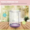 thumbnail image 2 of Melii Double-Walled Bear Cups - Pink & Purple - 2 Pack - for Toddlers, 2 of 7
