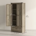 thumbnail image 3 of HOMCOM Armoire de Rangement de Cuisine de 69 Pouces de Hauteur avec Tablettes Ajustables, Gris, 3 of 10