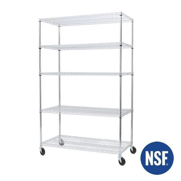 Seville Classics 5-Tier Heavy Duty Shelving 48 in. x 24 in. x 72 in.