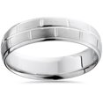 thumbnail image 1 of Alliance de Mariage pour Homme en Argent Sterling, Ajustement Confortable, Brossée, 1 of 1