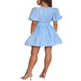 thumbnail image 4 of Ladies‘ Summer Casual A-line Dress in Solid Color with Deep V-Neckline, 4 of 5
