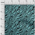thumbnail image 2 of oneOone Silk Tabby Turquoise Blue Fabric Animal Skin Sewing Craft Projects Fabric Prints By Yard 42 Inch Wide, 2 of 4