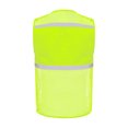 thumbnail image 2 of RUNQHUI Men Women Zipper High Visibility Reflective Safety Vest Construction Work Mesh Fabric Work Clothes Fluorescent Yellow 190, 2 of 7