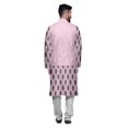 thumbnail image 3 of Atasi Cotton Mens Kurta Pajama With Jacket Indian Mandarin Ethnic Wear Set, 3 of 5
