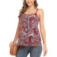 thumbnail image 1 of CHOK Camisoles à Soutien-Gorge Intégré pour Femmes, Bretelles Spaghetti Ajustables, Débardeur Sans Manches, Hauts d'Été, 1 of 6