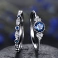thumbnail image 3 of TopLLC Rings Women's Fashion Diamond Couple Jewelry 1 Pair Rings Set Size 6 Ring ring, 3 of 4