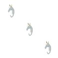 thumbnail image 1 of Wweixi Coat Hooks Easy To Install And Wide Application For Added In Daily Life White gold (horse) 3Set, 1 of 6