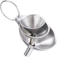 thumbnail image 3 of Dvkptbk Mini Funnel Stainless Steel Kitchen Funnel Set Food Grade Metal Funnel with Cleaning Brush for Filling Bottles, 3 of 8