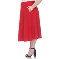 thumbnail image 2 of White Mark Jupe Midi Évasée Tasmin pour Femmes, 2 of 6