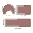 thumbnail image 3 of Ohufall 47in 3 Piece Bathroom Mat Set Rubber Back Non Slip Super Absorbent Washable For Home Hotel Shower, 3 of 9